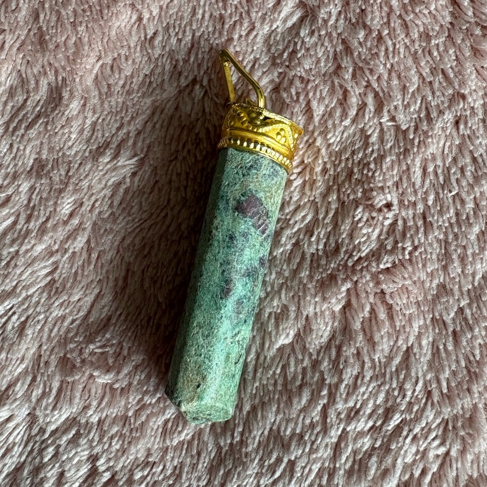 Oracle’s Blossom – Ruby in Fuchsite Pendant - Picture 4 of 4